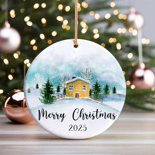 Merry Christmas Ornaments 2025, Two-Sides Printed Ornament for Xmas Tree