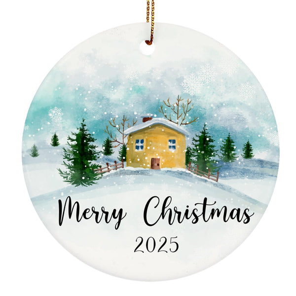 Merry Christmas Ornaments 2025, Two-Sides Printed Ornament for Xmas Tree