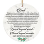 Dad Memorial Christmas Ornament, Bereavement/Sympathy Gift for Loss of a Father