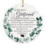 to My Son’s Girlfriend Ornament for Christmas, Son’s Girlfriend Christmas Ornaments