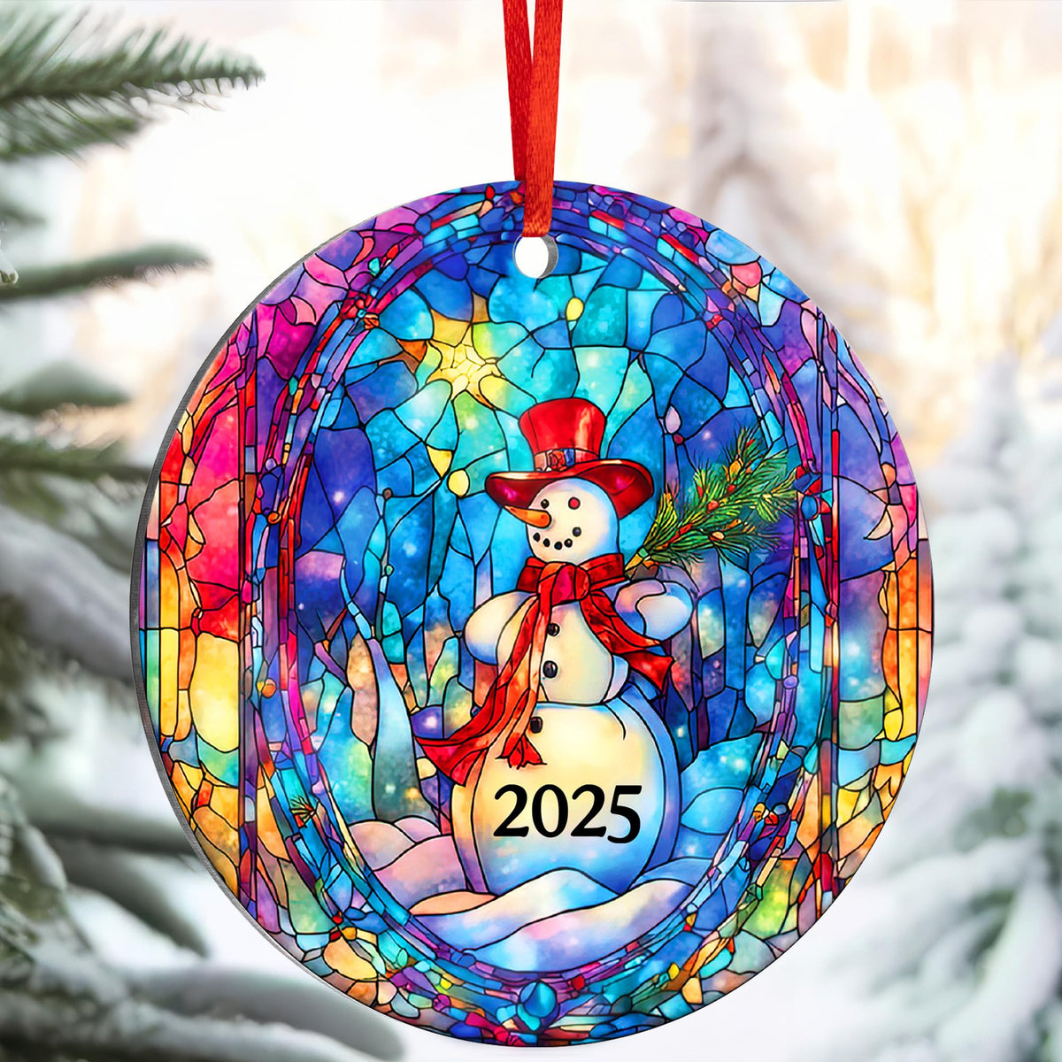 Christmas Ornaments 2025, Snowman Art, Exchange for Women, Men, Collectible Dated Year Ornaments
