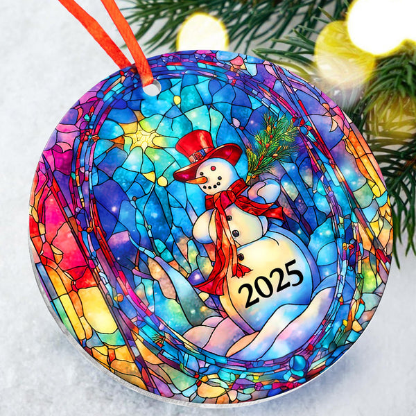 Christmas Ornaments 2025, Snowman Art, Exchange for Women, Men, Collectible Dated Year Ornaments