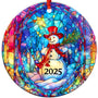 Christmas Ornaments 2025, Snowman Art, Exchange for Women, Men, Collectible Dated Year Ornaments