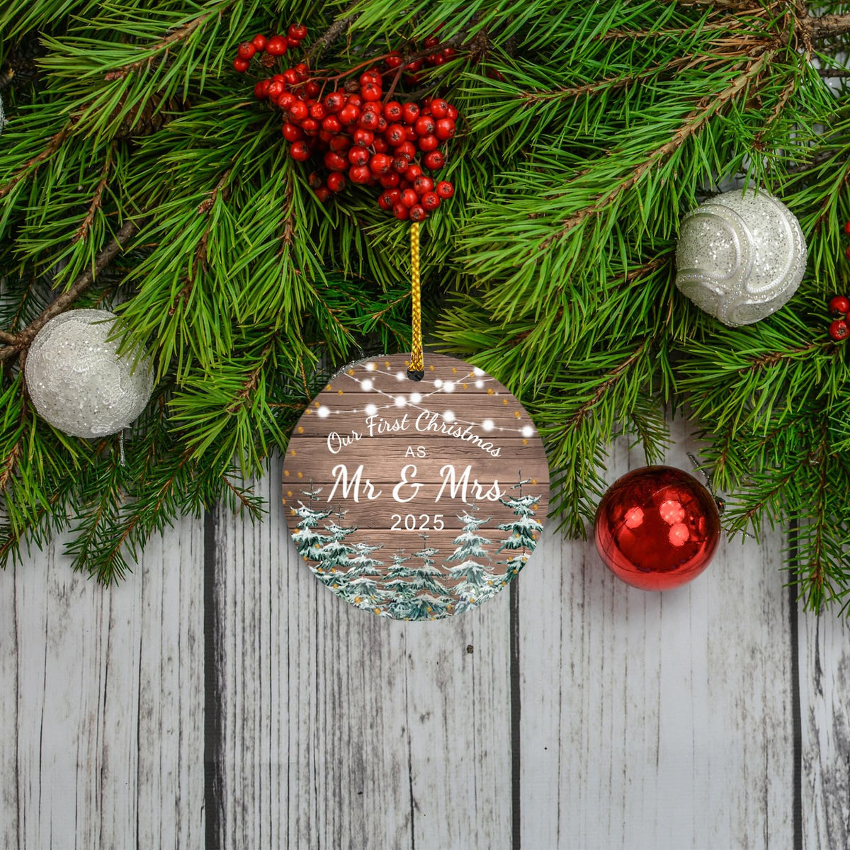 Our First Christmas Ornament 2025, First Christmas Married Ornament 2025