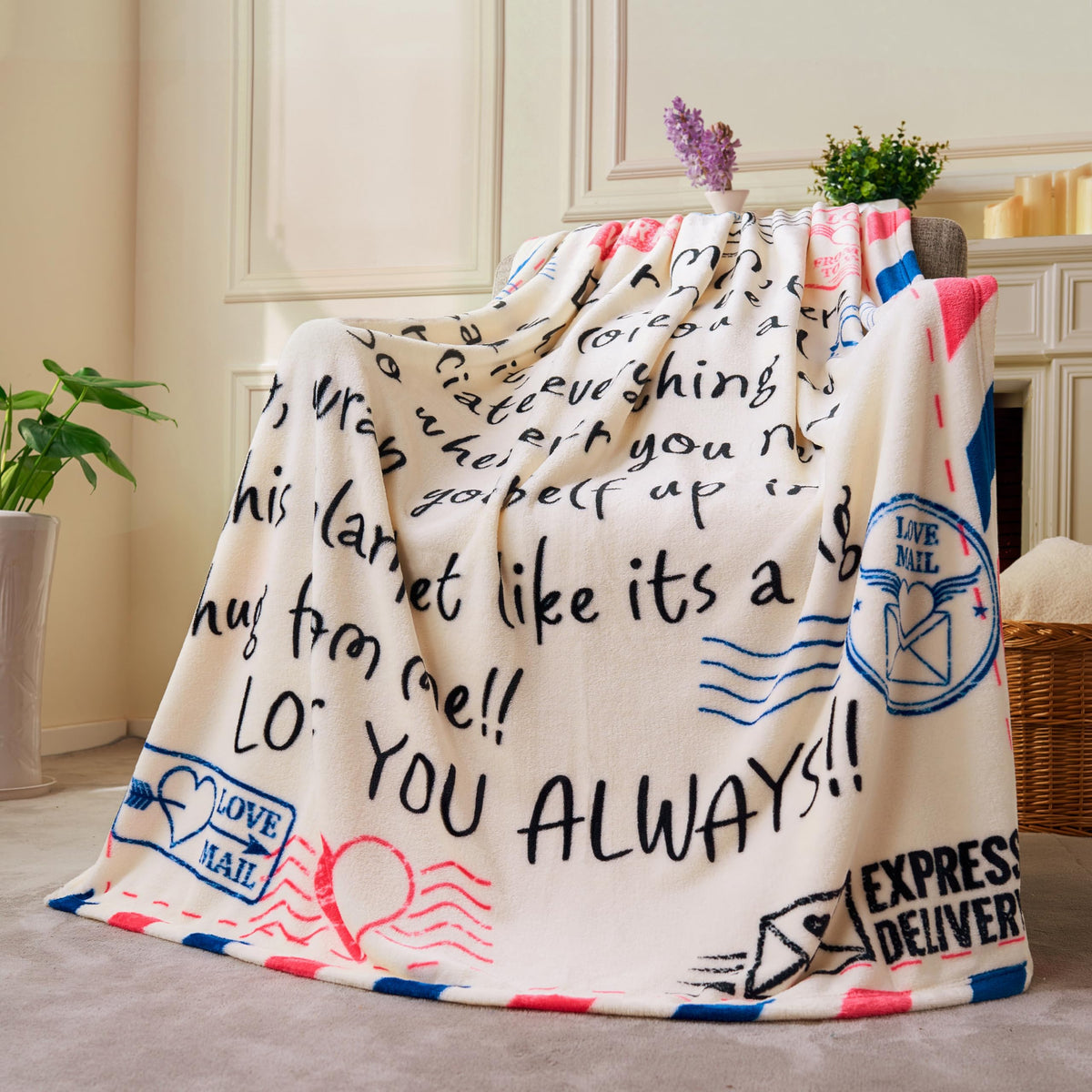 Gifts for Mom Christmas Mom Blanket Gift from Daughter Son Soft Flannel Throw Blanket