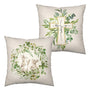 He is Risen Easter Cross Throw Pillow Covers 18x18 Set of 2 Easter Bunny Rabbit Pillow Case