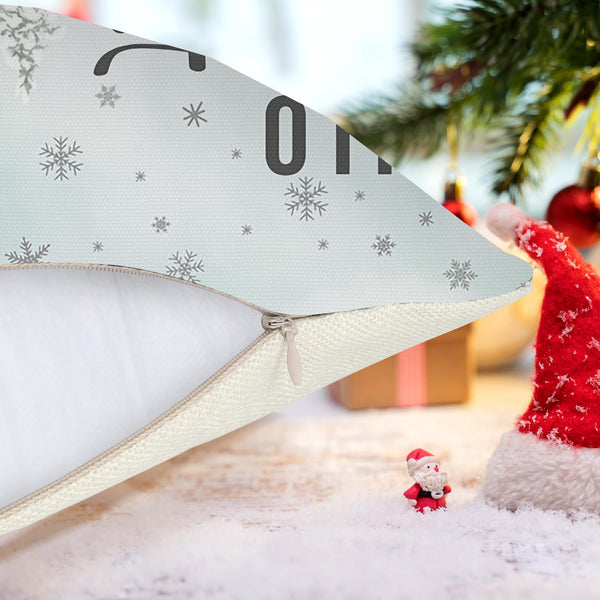 Green Christmas Pillow Covers Set of 4 for Xmas Decor Winter Holiday Throw Cushion Case