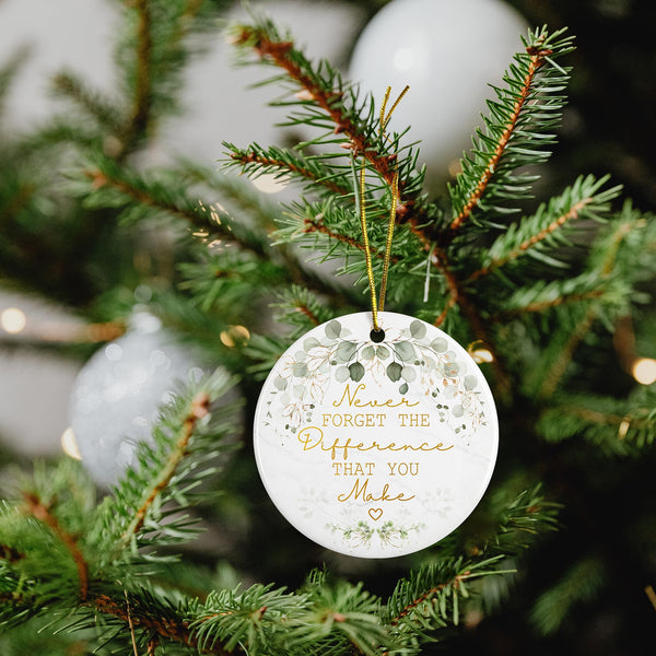 Thank You Gifts for Women, Coworkers, Boss Manager, Teacher Nurse, Mom, Friends - Thank You Appreciation Christmas Ornaments