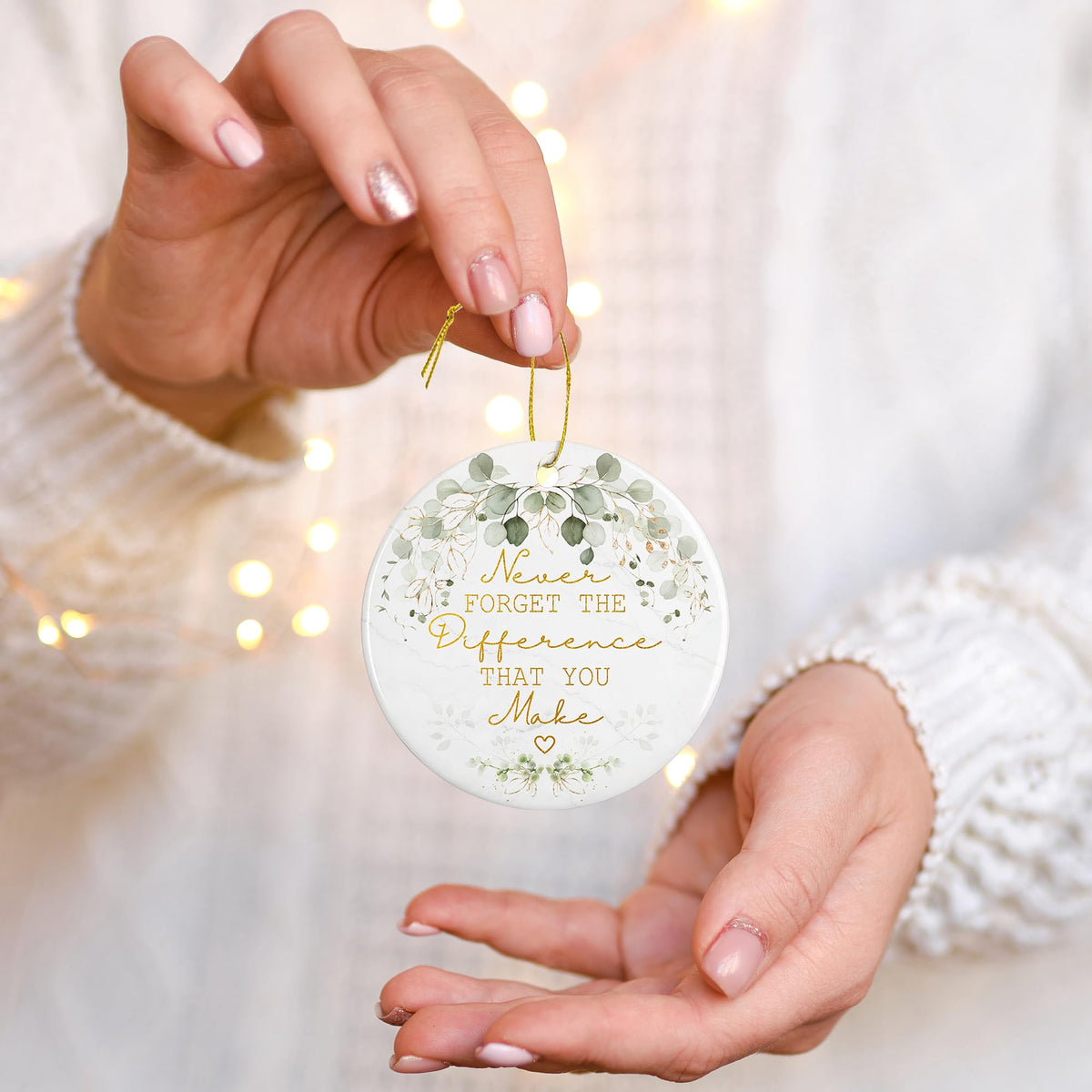 Thank You Gifts for Women, Coworkers, Boss Manager, Teacher Nurse, Mom, Friends - Thank You Appreciation Christmas Ornaments