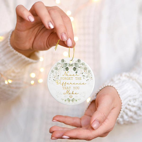 Thank You Gifts for Women, Coworkers, Boss Manager, Teacher Nurse, Mom, Friends - Thank You Appreciation Christmas Ornaments