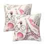 Paris Eiffel Tower Throw Pillow Cover 18x18 in Set of 2 Cushion Farmhouse Pillow Covers