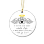 Pet Memorial Ornament – Ceramic Keepsake, Dog & Cat Loss Ornament with Angel Wings and Halo