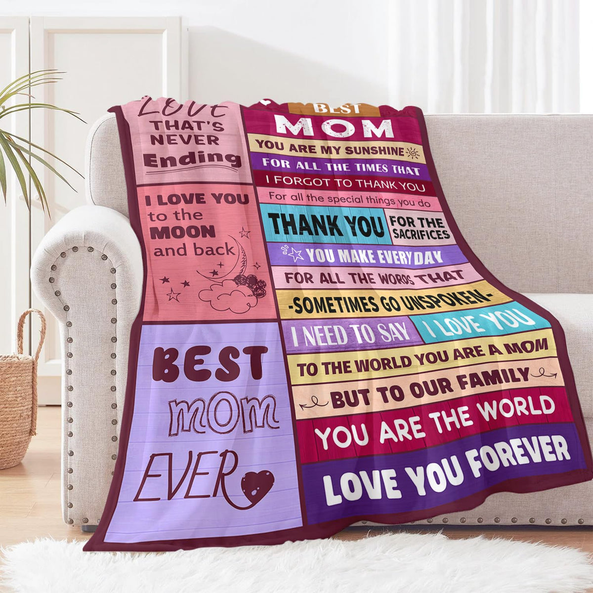 Mom Birthday Gifts from Daughter &amp; Son - Best Mom Ever Gifts - Presents for Moms