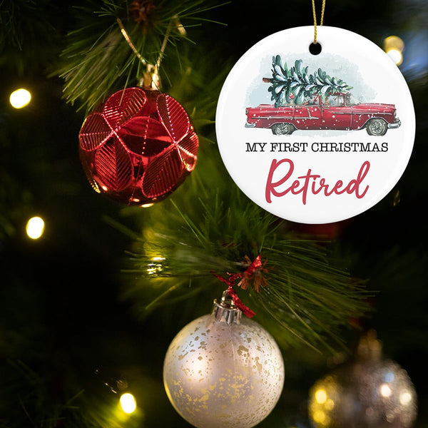 My First Christmas Retired Ornament Retirement Gifts for Her Him Friends Retirement