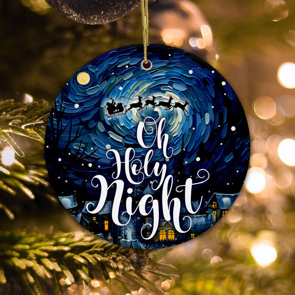 Nativity Christmas Ornaments 2025 | Oh Holy Night, Silent Night Christmas Ornament Decor