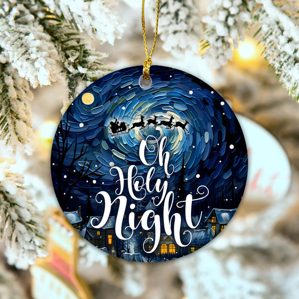 Nativity Christmas Ornaments 2025 | Oh Holy Night, Silent Night Christmas Ornament Decor
