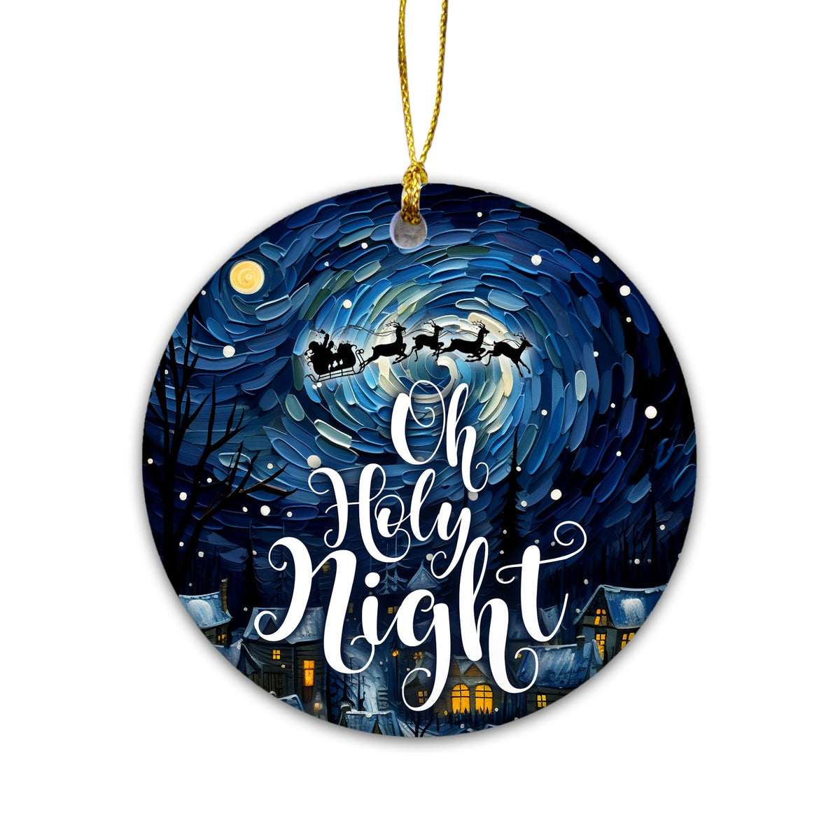 Nativity Christmas Ornaments 2025 | Oh Holy Night, Silent Night Christmas Ornament Decor
