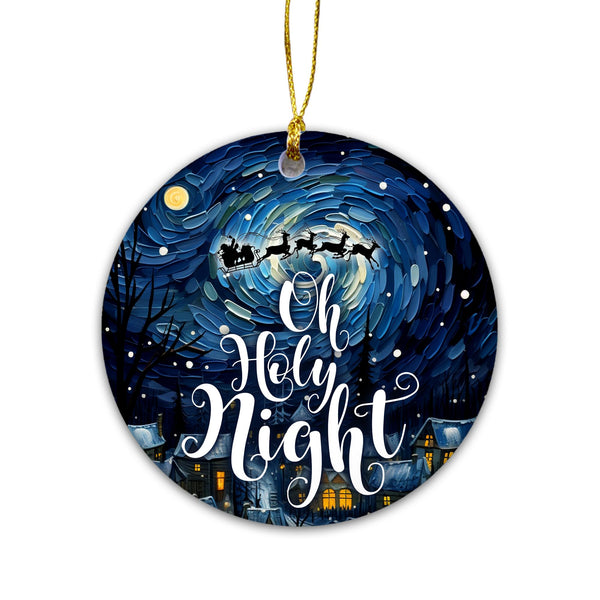 Nativity Christmas Ornaments 2025 | Oh Holy Night, Silent Night Christmas Ornament Decor