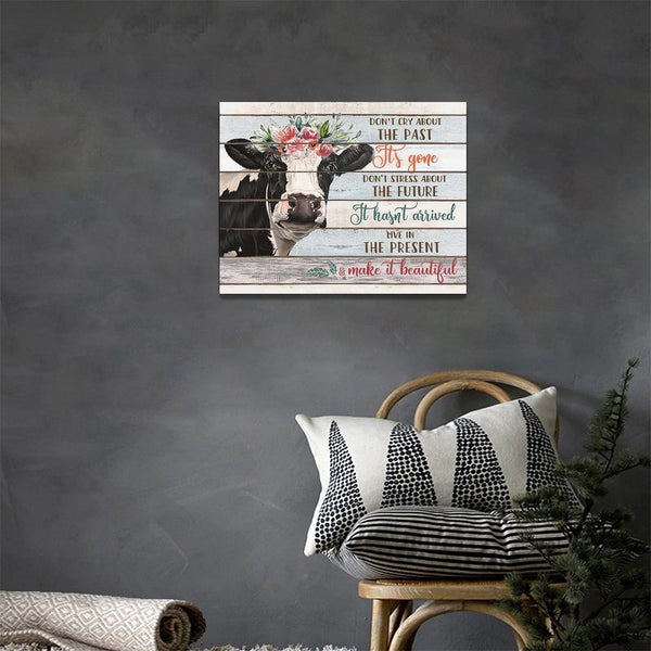 Farmhouse Canvas Wall Art Rustic Cow Cattle Wall Decor Inspirational Quotes Country Farm Animals Pictures Painting Prints