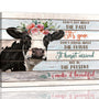 Farmhouse Canvas Wall Art Rustic Cow Cattle Wall Decor Inspirational Quotes Country Farm Animals Pictures Painting Prints
