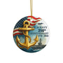 Navy 250th Anniversary Military Commemorative Ornament 1775–2025