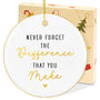 Christmas Thank You Gifts for Women - Ceramic Christmas Ornaments 2025 for Tree Decorations
