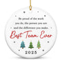 Christmas Team Gifts for Employees - Ceramic Christmas Tree Ornaments 2025