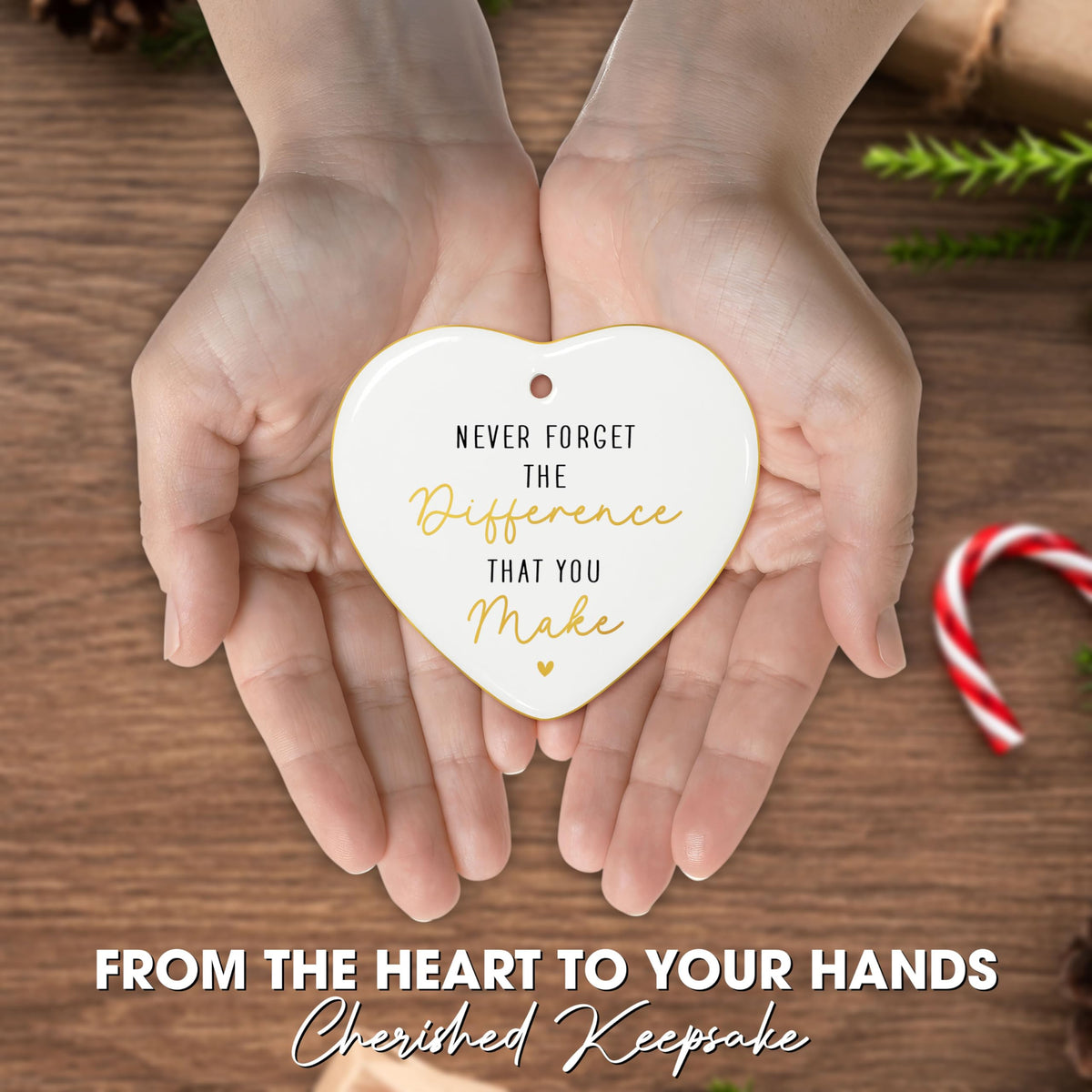 Christmas Thank You Gifts for Women - Ceramic Christmas Ornaments 2025 for Tree Decorations