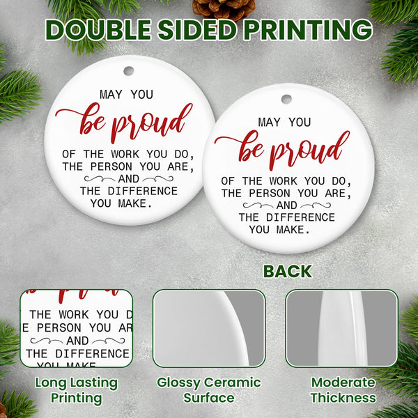 Christmas Employee Appreciation Gifts for Coworkers - Ceramic Christmas Ornaments 2025