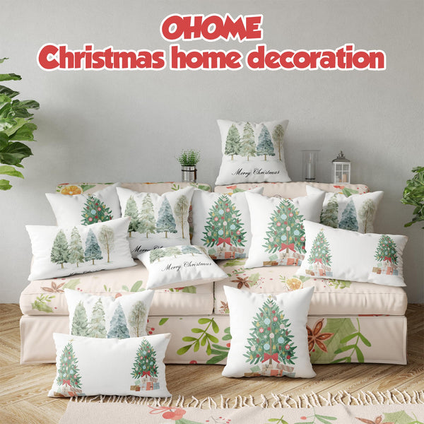 Christmas Pillows Covers 18x18 Inch - Christmas Party Decorations | Navidad Trees Throw Pillows