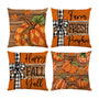 Fall Decorations for Home,Fall Pillow Covers 18 x 18 Inch Autumn Thankful Grateful