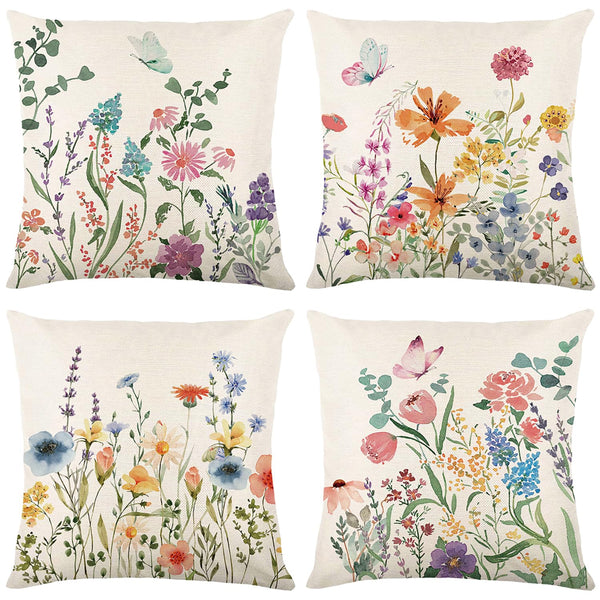 Spring Decorations for Home - Spring Pillow Covers 18x18, Pillow Covers Springtime