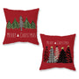 Christmas Pillow Covers 18x18 Inch Set of 2 Trees Red