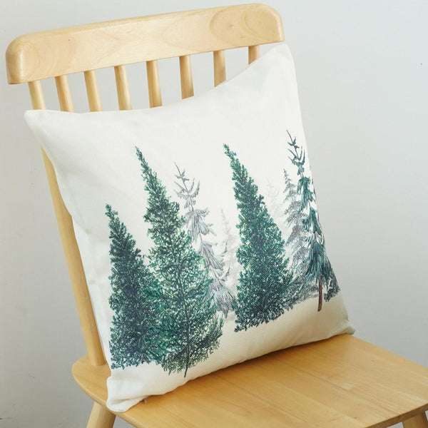 Christmas Tree Throw Pillow Covers 18x18 Inch Set of 2 Merry Christmas Snowflake Winter Decor