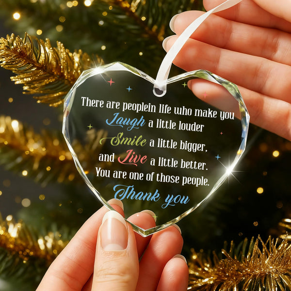 Thank You Glass Ornament, Appreciasion Gifts for Coworkers Boss Manager Mentor Teacher Nurse