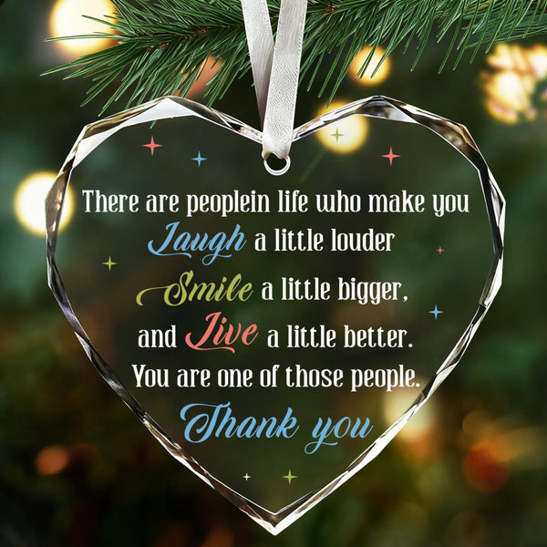 Thank You Glass Ornament, Appreciasion Gifts for Coworkers Boss Manager Mentor Teacher Nurse