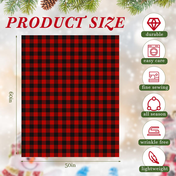 Christmas Buffalo Plaid Throw Blanket 50 x 60 Inch for Sofa Bed Couch Office Fleece Lightweight Fall Winter Blanket