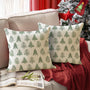 Christmas Pillow Covers 18x18 Inch Set of 2 Christmas Tree Decorations White Decorative