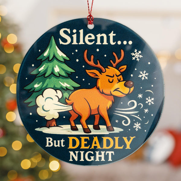 Skeleton Christmas Ornament - Funny Christmas Ornament 2025 - Funny for Adults, Men, Women