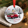 Red Truck Christmas Ornaments Farmhouse Decorations, It's The Most Wonderful Time of The Year Christmas Ornament 2025 for Xmas Tree