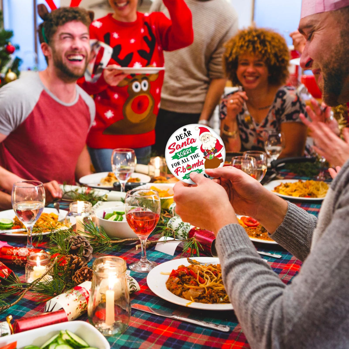 2025 Christmas Funny Ornament, Dear Santa Sorry for All The F-Bombs 2025 was Crazy Funny 2025