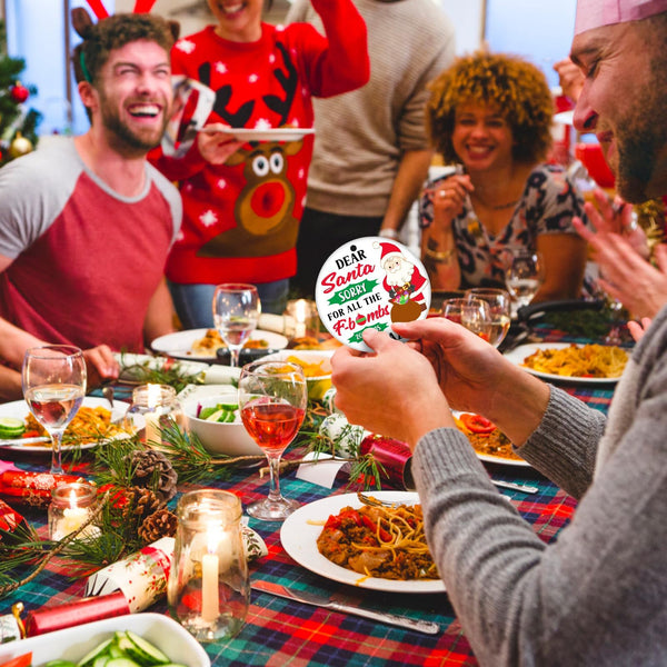 2025 Christmas Funny Ornament, Dear Santa Sorry for All The F-Bombs 2025 was Crazy Funny 2025