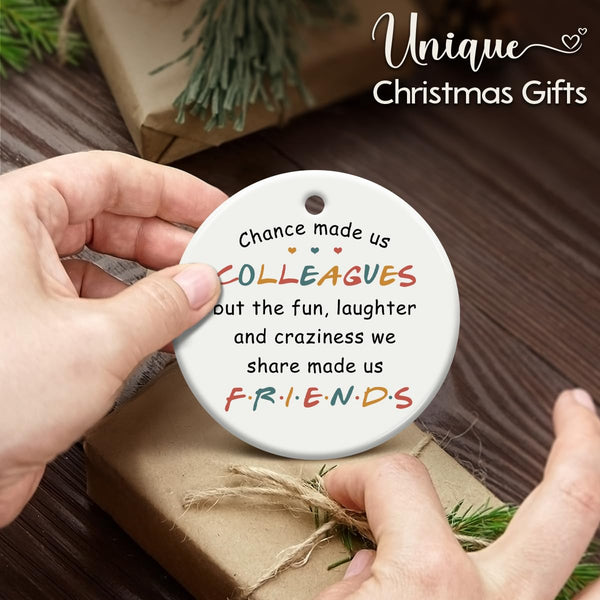 Coworker Xmas Hanging Ornaments, Motivational Gift for Colleague Women Friend Coworkers