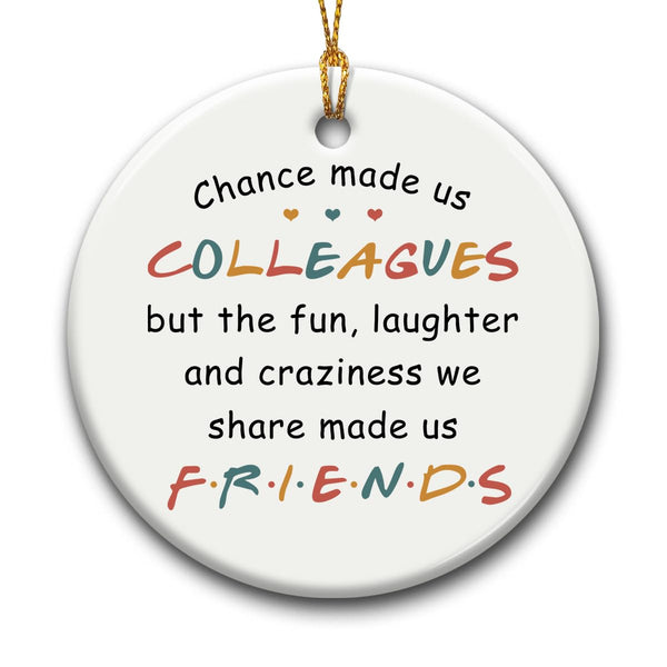 Coworker Xmas Hanging Ornaments, Motivational Gift for Colleague Women Friend Coworkers