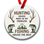 Hunting and Fishing Ornament, Xmas Hanging Ornaments on Christmas Tree