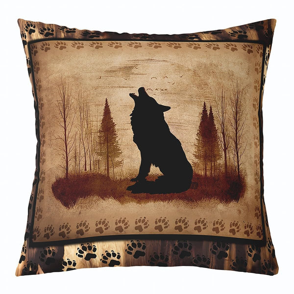 Set of 4 Vintage Bear Throw Pillow Covers,Cabin Deer Hunting Cushion Case for Home Living Room Decor