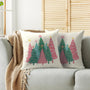 Christmas Pillow Covers 18X18 Set of 2, Colorful Pastel Xmas Tree Print