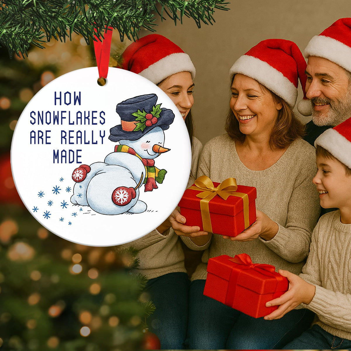 Snowman Ornaments for Christmas Tree - Great Ornaments for Kids, Unique Gifts for Holiday