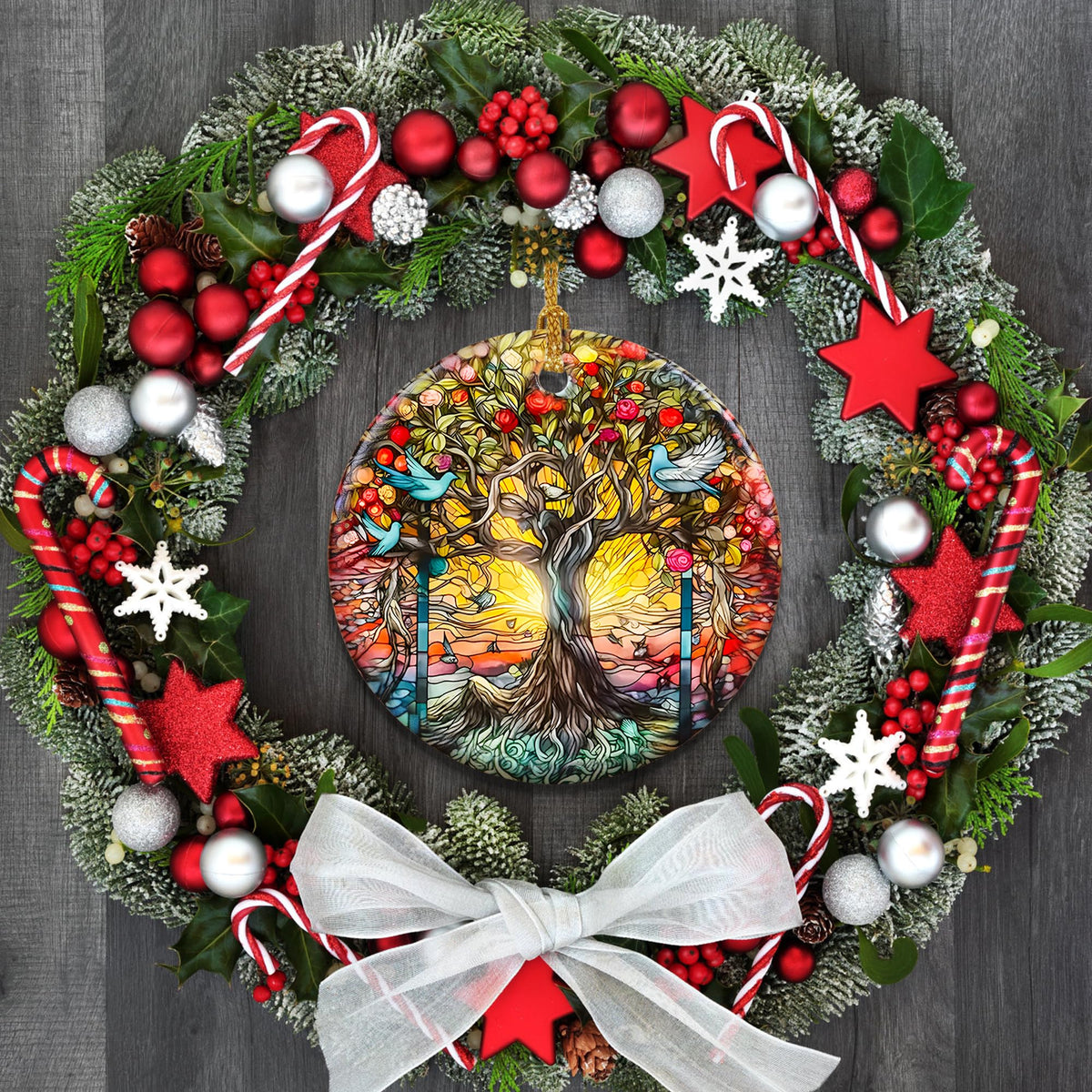 Tree of Life Christmas Ornament, Christmas Ornaments for Tree, Christmas Tree Decor, Holiday Ornament