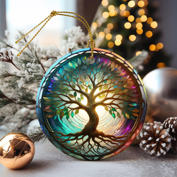 Christmas Ornament, Christmas Ornaments for Tree, Tree of Life Christmas Tree Decor, Holiday Ornament